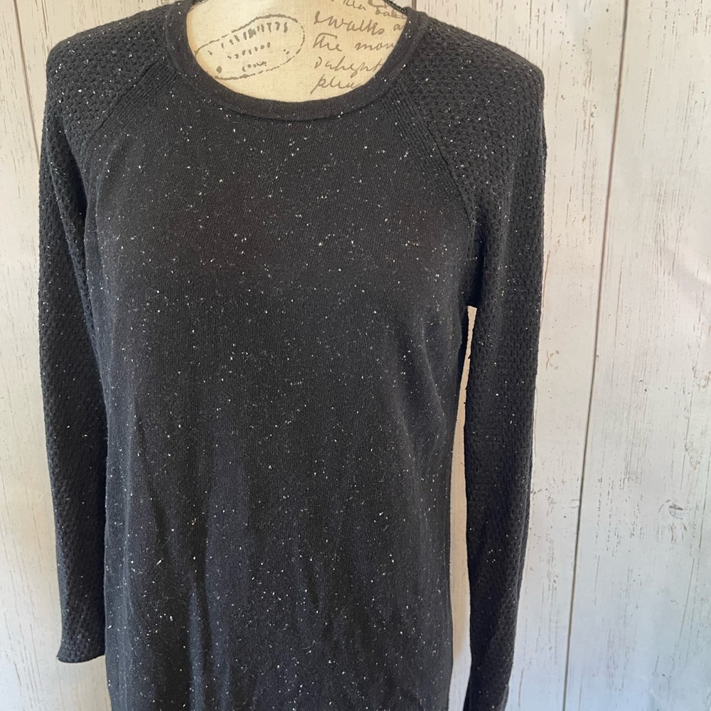 Loft black speckled sweater